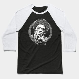 Al Green // Retro 70s Style Fan Design Baseball T-Shirt